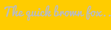 Image with Font Color BBBCBF and Background Color FFCC00